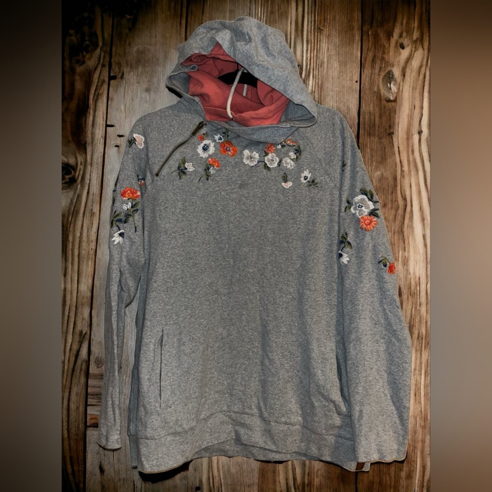 Ampersand Ave Embroided Double Hood